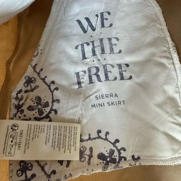 NWOT We The Free Sierra Mini Skirt | Size 0 | Chesapeake - Picture 8 of 12
